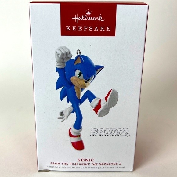 Hallmark Keepsake 2022 Sonic the Hedgehog 2 SONIC Christmas Tree Ornament NEW - Picture 1 of 4
